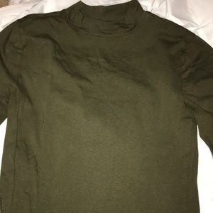 olive green turtleneck